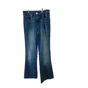 - Tory Burch Classic Mid Rise Boot Cut Jeans,  Size 27​​​​​​​​ Pre-Owned.